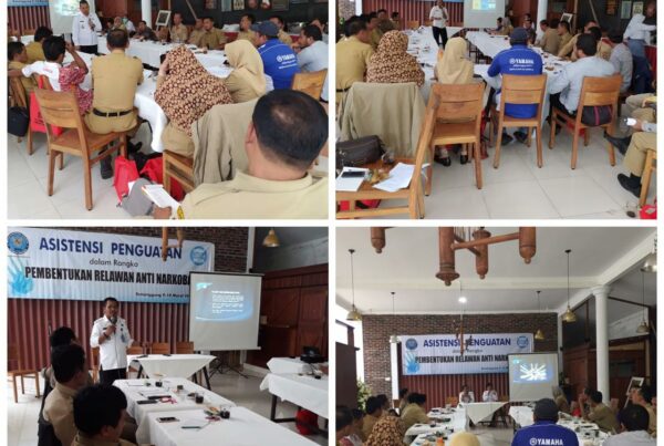 Asistensi Penguatan dalam rangka Pembentukan Relawan Anti Narkoba BNN Kabupaten Teamnggung