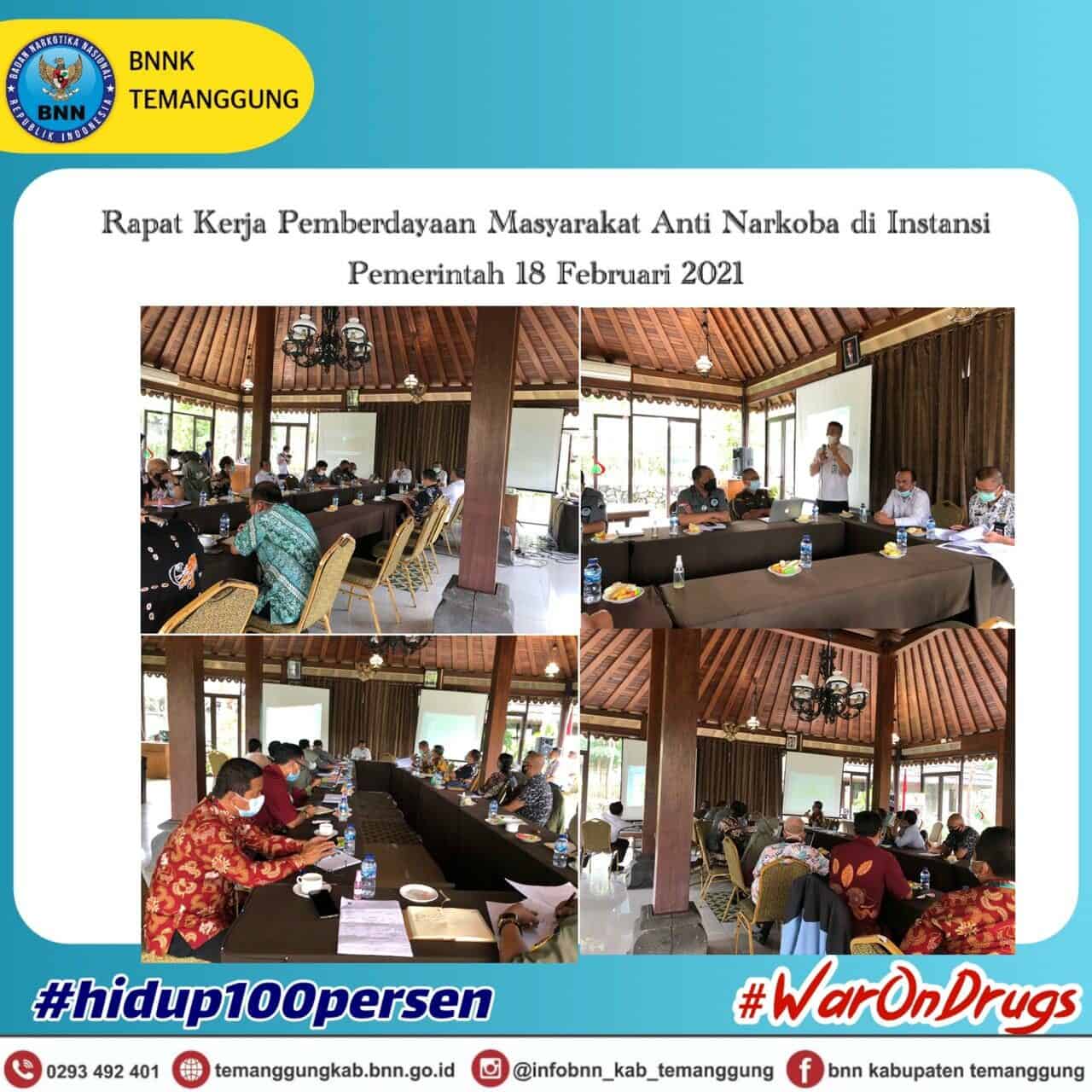 Rapat Kerja Pemberdayaan Masyarakat Anti Narkoba di Instansi Pemerintah Konsep Otomatis