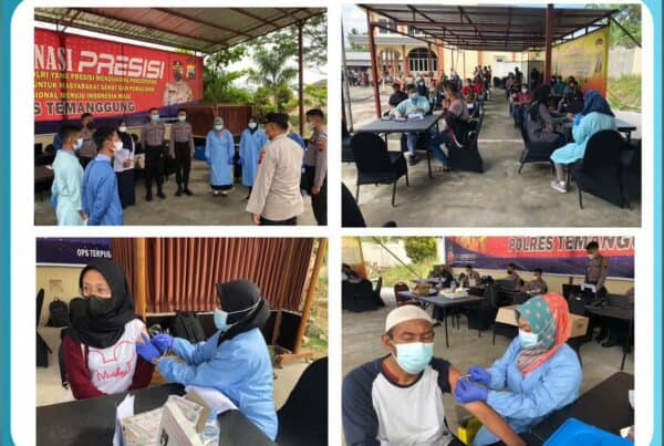 Bantuan Tim Vaksinator Kepada Polres Temanggung