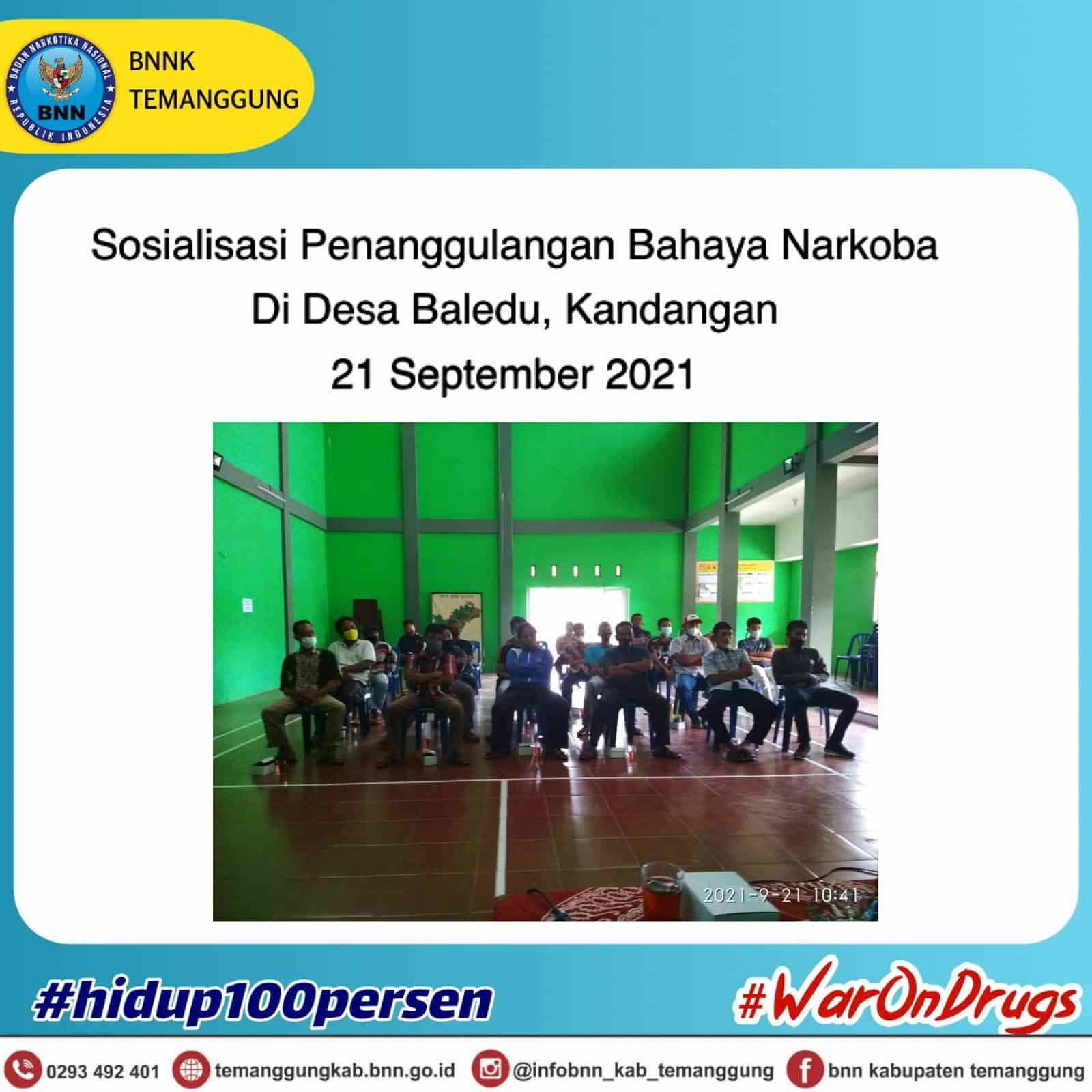 Sosialisasi Penanggulangan Bahaya Narkoba di Desa Baledu Kecamatan Kandangan Sosialisasi Penanggulangan Bahaya Narkoba di Desa Baledu Kecamatan Kandangan