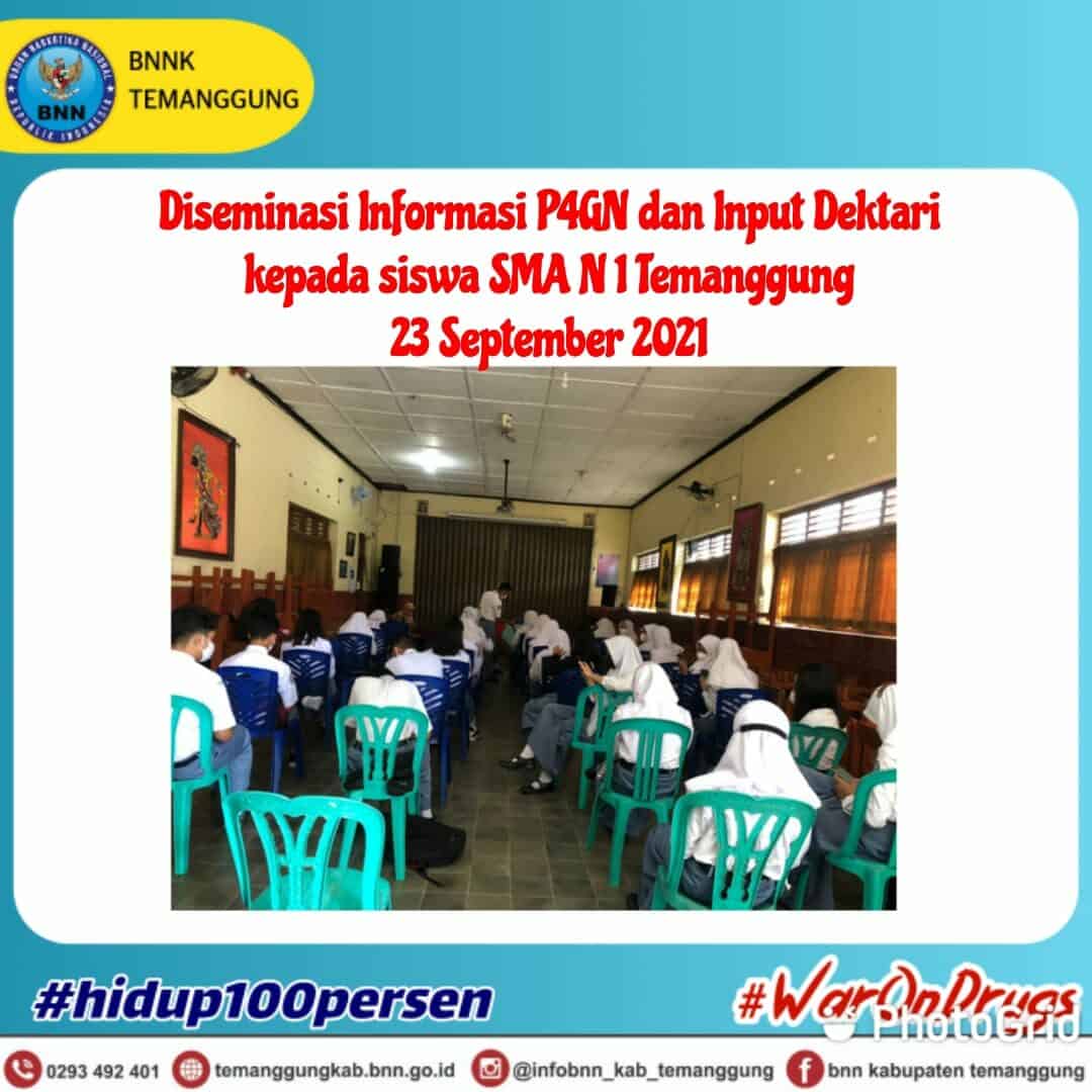 Informasi P4GN dan Input Dektari pada siswa SMA N 1 TEMANGGUNG Informasi P4GN dan Input Dektari pada siswa SMA N 1 TEMANGGUNG