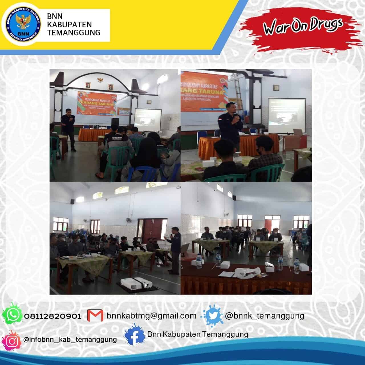 Sosialisasi Pencegahan Penyalahgunaan Narkoba melalui Peningkatan Kapasitas karang taruna di Desa Sanggrahan Kecamatan Kranggan Sosialisasi Pencegahan Penyalahgunaan Narkoba melalui Peningkatan Kapasitas karang taruna di Desa Sanggrahan Kecamatan Kranggan