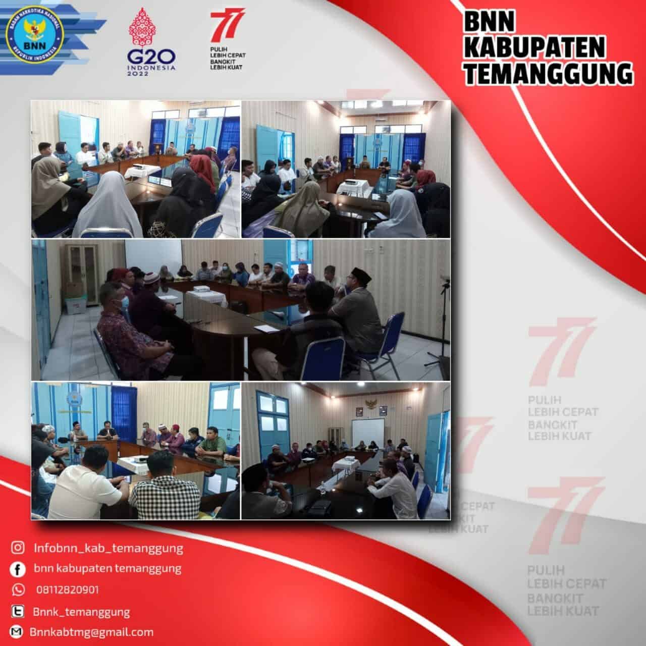Siraman Rohani bagi Pegawai BNNK Temanggung Siraman Rohani bagi Pegawai BNNK Temanggung
